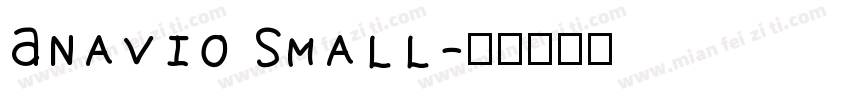 Anavio Small字体转换